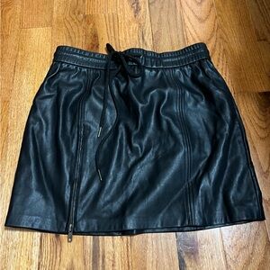 Cute leather skirt